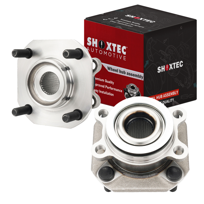 Shoxtec Front Wheel Bearing Hub Assembly Replacement for 2007-2012 Nissan Sentra Fits vehicles with 2.0L L4 with 4-wheel ABS Repl. no 513297