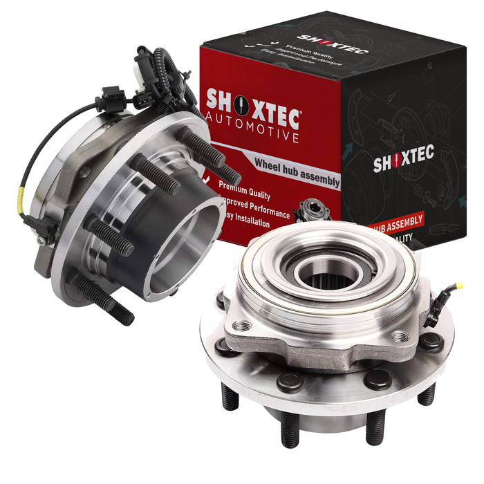 Shoxtec Front Wheel Bearing Hub Assembly Replacement for 2011-2016 Ford F-350 Super Duty 4WD Dual Rear wheels Repl. no 515131