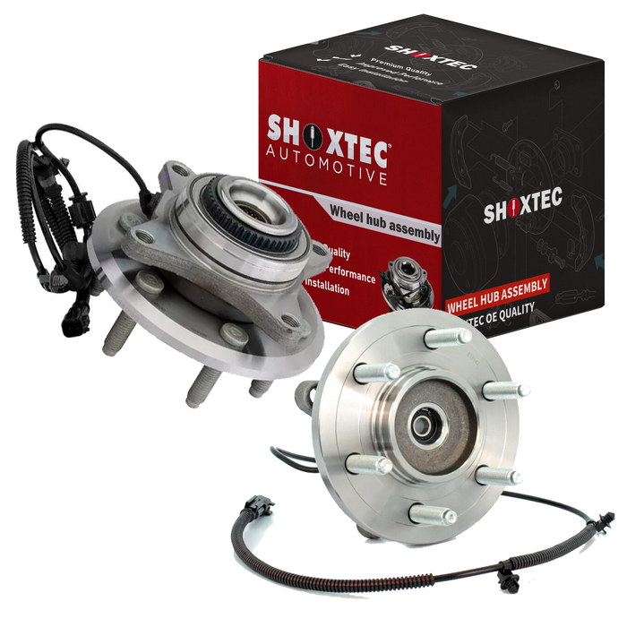 Shoxtec Front Pair Wheel Bearing Hub Assembly Compatible with 2011-2014 Ford Expedition 4WD; Compatible with 2011-2014 Lincoln Navigator; Compatible with 2011-2014 Ford F-150 4WD Repl Part No. 515142