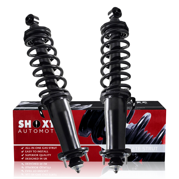 Shoxtec Rear Complete Strut Assembly Replacement for 2006-2013 Lexus IS250 RWD, Exclude 16"7 Rim, V6 2.5L Sedan; 2006-2013 Lexus IS350 RWD, Exclude 16"7 Rim, V6 3.5L Sedan, Automatic Transmission Repl No. 1345766