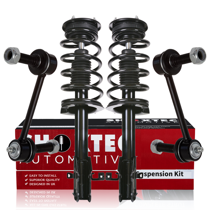 Shoxtec 4pc Front Suspension Shock Absorber Kits Replacement for 2007-2010 Ford Edge 2007-2010 Lincoln MKX AWD Only Includes 2 Complete Struts 2 Sway Bars