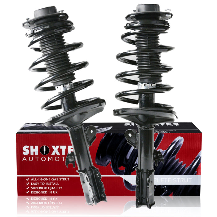 Shoxtec Front Complete Struts Assembly fits 1998 - 2003 Toyota Sienna Coil Spring Shocks Absorber Repl part no. 11961 11962