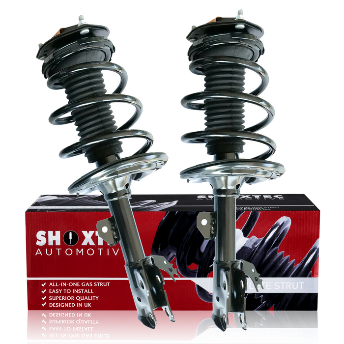 Shoxtec Front Complete Struts Replacement for 2013 - 2015 Toyota Avalon Coil Spring Assembly Shock Absorber Repl. Part No.1333566L 1333566R