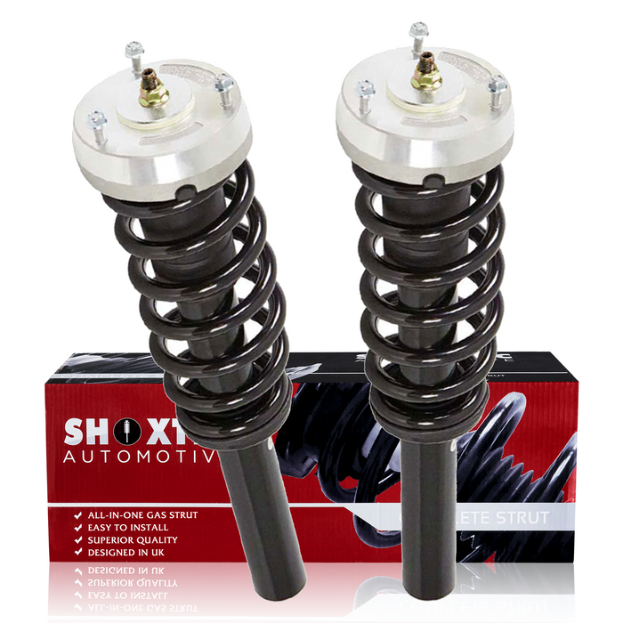 Shoxtec Front Complete Strut Assembly Replacement For 2007-2008 BMW X5 V8 4.8L, 4.8i, L6 3.0L, 3.0si, 2009-2010 BMW X5, V8 4.8L, L6 3.0L, 2008-2013 X6, 2011-2013 BMW X5, V8 4.4L, Turbocharged, L6 3.0L, Repl No. 1335906