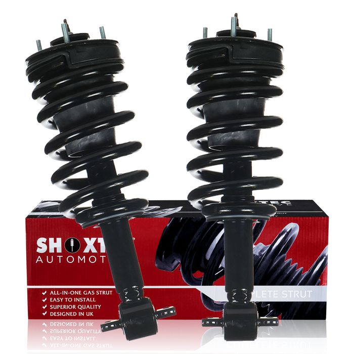 Shoxtec Front Complete Strut Assembly Replacement For 2014-2019 Chevrolet Silverado 1500, Replacement for 2014-2018 GMC Sierra 1500, Replacement for 2019 GMC Sierra 1500 Limited, Repl No 153026