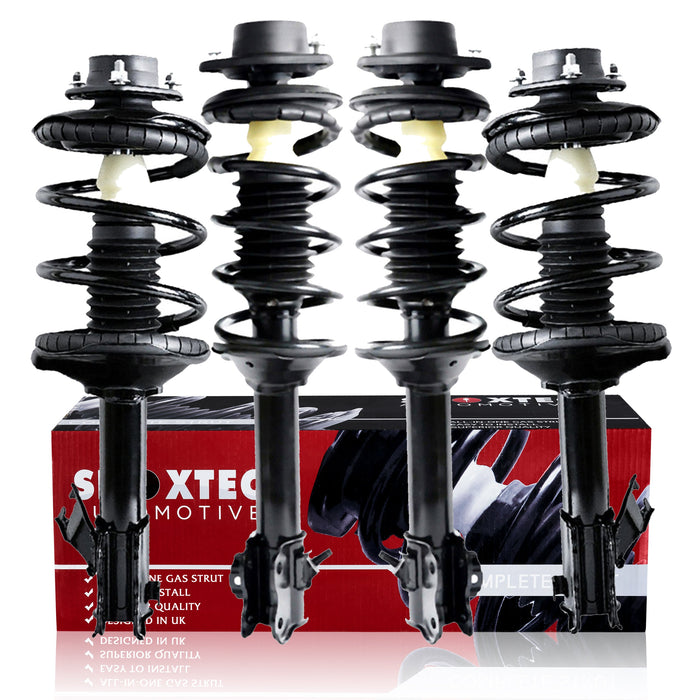 Shoxtec Full Set Complete Struts fits 2000-2001 Nissan Altima Coil Spring Assembly Shock Absorber Repl. Part no. 1331652L 1331652R 171675 171674