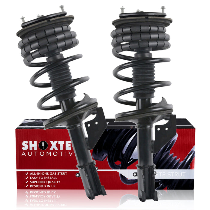Shoxtec Front Complete Strut for 1988-1993 Chrysler Dynasty 1990-1993 Chrysler Imperial 1988-1993 New Yorker 1988-1993 Dodge Dynasty Coil Spring Shocks