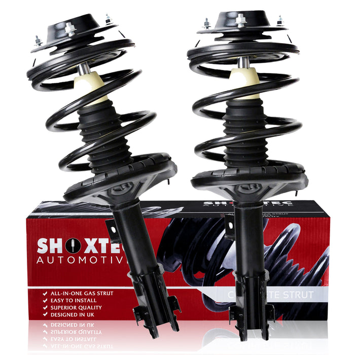 Shoxtec Front Complete Struts Assembly for 2001 - 2005 Mitsubishi Eclipse Convertible Only; Coil Spring Shock Absorber Repl. Part no. 172148 172147