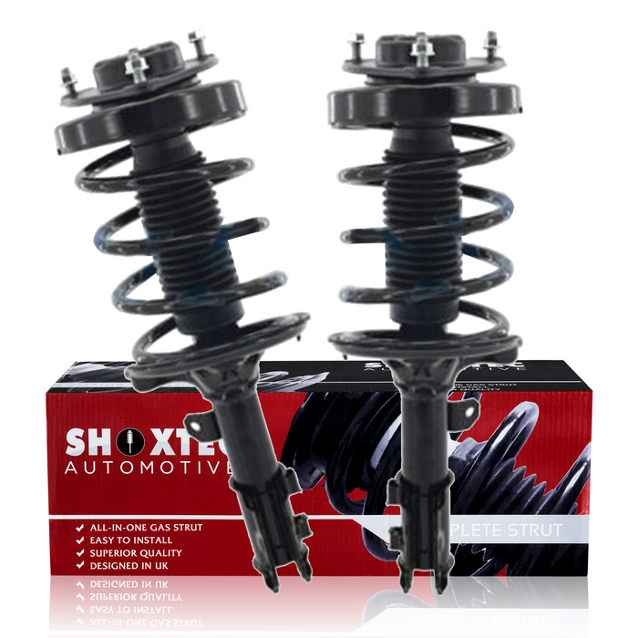 Shoxtec Front Complete Struts Assembly Replacement for 2003-2004 Hyundai Tiburon Coil Spring Shock Absorber Repl. part no 172192 172191