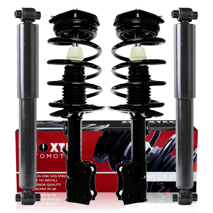 Shoxtec Full Set Complete Strut Shock Absorbers Replacement for 2007-2008 Nissan Sentra; Base, S, SL Replacement for 2009-2012 Nissan Sentra; Base, S, SL, SR Repl.no 172378 172379 5639