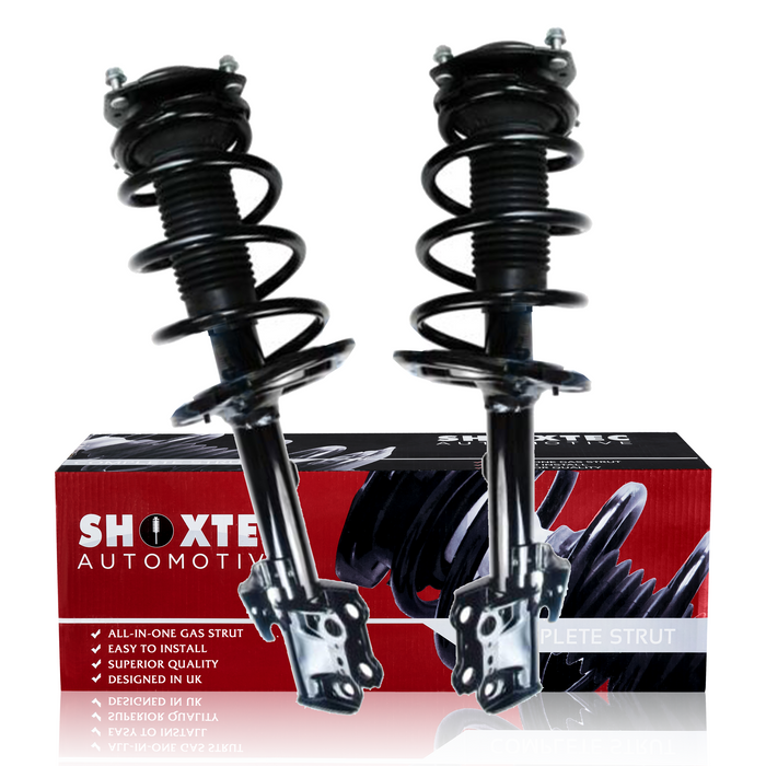 Shoxtec Front Complete Struts Assembly Replacement for 2008-2013 Toyota Highlander Coil Spring Shock Absorber Repl. part no 272484 272483