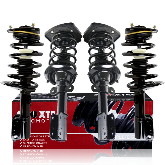 Shoxtec Full Set Complete Strut Shock Absorbers Replacement for 2004-2007 Pontiac Grand Prix; 16 Inch Wheels Repl. no 371662L 371662R 172177