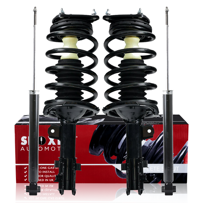 Shoxtec Full Set Complete Strut Shock Absorbers Replacement for 2006-2011 Hyundai Accent; All Trim Levels Replacement for 2006-2011 Kia Rio; Repl. no 172298 172297 5621