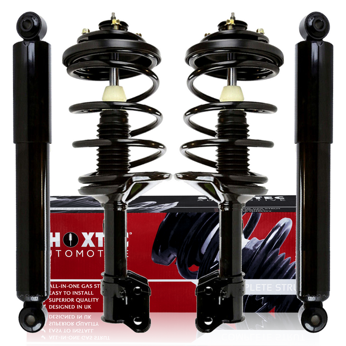 Shoxtec Full Set Shock Absorbers Replacement for 1999-2004 Honda Odyssey; 3.5L V6, Repl. Part No.171597, 171598, 37218