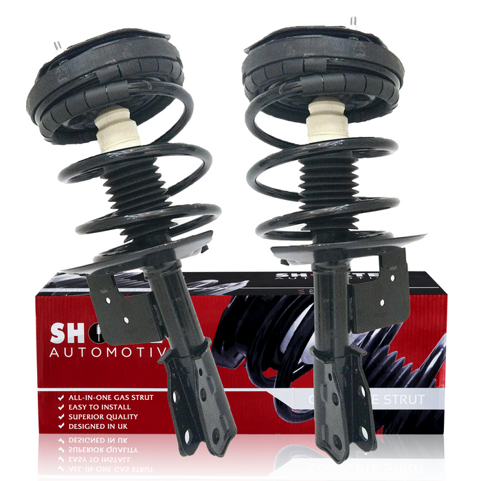 Shoxtec Front Complete Struts Coil Spring Assembly for 85-90 Buick Electra; 86-90 Buick Lesabre; 86-90 Cadillac Commercial Chassis; 85-90 Cadillac Deville, Fleetwood; 85-90 Oldsmobile 98; 86-90 Oldsmobile Delta 88; 87-90 Pontiac Bonneville