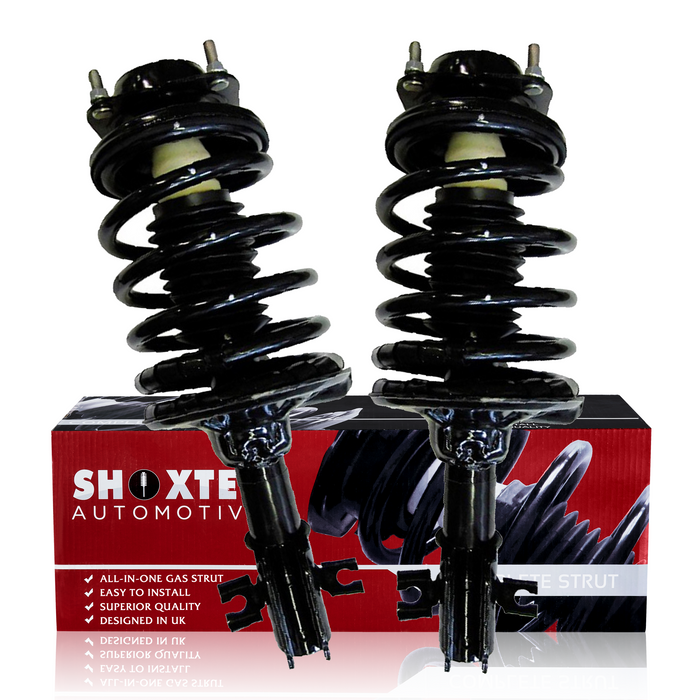 Shoxtec Front Complete Struts Assembly for 1991-1996 Ford Escort; 1990-1994 Mazda 323, Mazda Protege; 1991-1996 Mercury Tracer; Repl. 171878