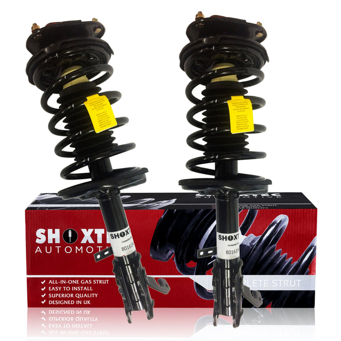 Shoxtec Front Complete Struts Replacement for 1993 - 1997 Geo Prizm 1998 - 2002 Chevrolet Prizm and 1993 - 2002 Toyota Corolla Coil Spring Assembly Shock Absorber Repl. part no. 271951 271952