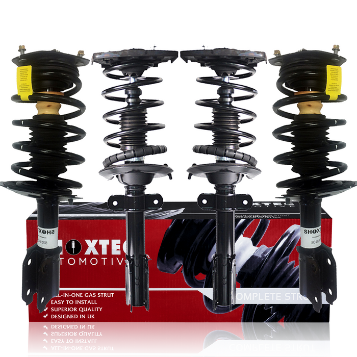Shoxtec Full Set Complete Strut fits 2004 - 2005 Chevrolet Impala; Coil Spring Shock Absorber Kits Repl Part No. 171670 372471L 372471R