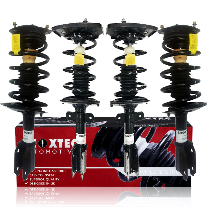 Shoxtec Full Set Complete Strut fits 2000 - 2011 Chevrolet Impala; 1998 - 2002 Oldsmobile Intrigue Coil Spring Shock Absorber Kits Repl Part No. 171670 71671