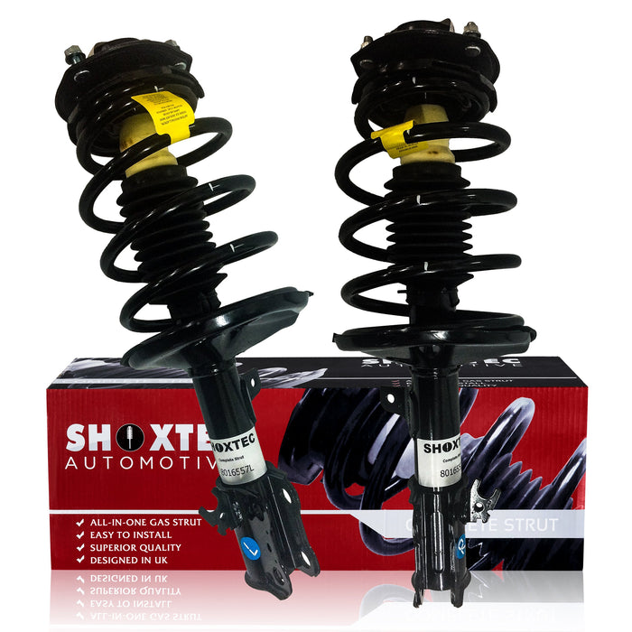 Shoxtec Front Complete Struts Assembly For 1997 - 2001 Toyota Camry; 1999 - 2003 Toyota Solara Coil Spring Assembly Shock Absorber Repl. 171678 171679