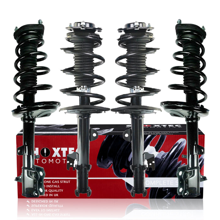Shoxtec Full Set Complete Struts Assembly Replacement for 2010 - 2011 Toyota Highlander Coil Spring Shock Absorber Repl. part no 11617 11618 172490 172489