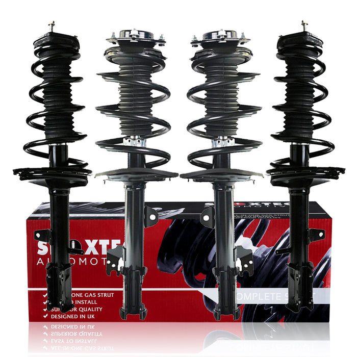 Shoxtec Full Set Complete Struts fits 2008-2013 Toyota Highlander Coil Spring Assembly Shock Absorber Repl. Part no. 11617 11618 1333320L 1333320R