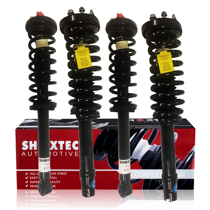 Shoxtec Full Set Complete Struts Assembly for 2003 - 2007 Honda Accord 3.0L V6 Coil Spring Shock Absorber Kits Repl. part no. 172123
