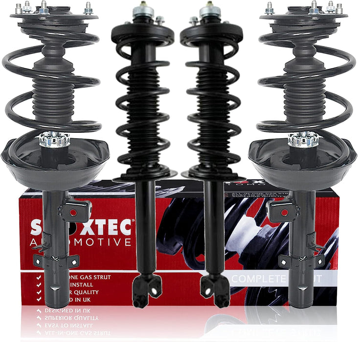 Shoxtec Full Set Complete Struts Assembly Replacement for 2013-2017 Honda Accord EX, EX-L, LX, LX-S, SE, Sport, Sport Sepcial Edition, Touring; with 2.4L L4 engine; part no. 172971, 172970, 172984…