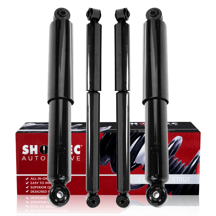 Shoxtec Full Set Shock Absorbers Replacement for 2007-2009 Chrysler Aspen, 2004-2009 Dodge Durango, Repl. Part No.37298, 911260