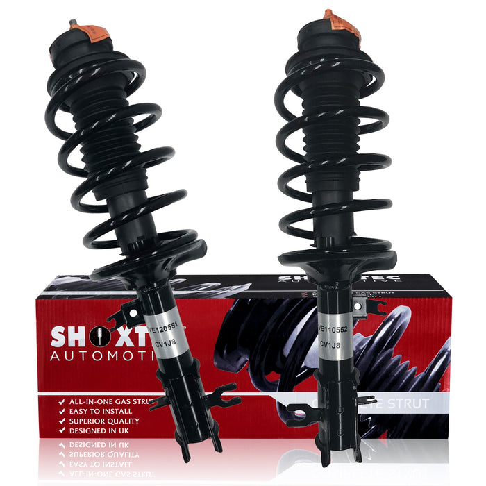 Shoxtec Front Complete Struts Coil Spring Assembly for 2004-2011 Chevrolet Aveo 2007-2011 Chevrolet Aveo5; 2009-2010 Pontiac G3 2005-2008 Pontiac Wave