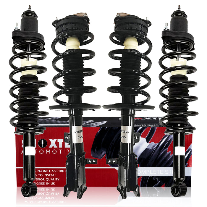 Shoxtec Full Set Complete Strut Assembly fits 2011-2014 Chrysler 200; 2007-2010 Chrysler Sebring;2008-2014 Dodge Avenger Coil Spring Assembly Shock Absorber Repl.171126 271131 271130