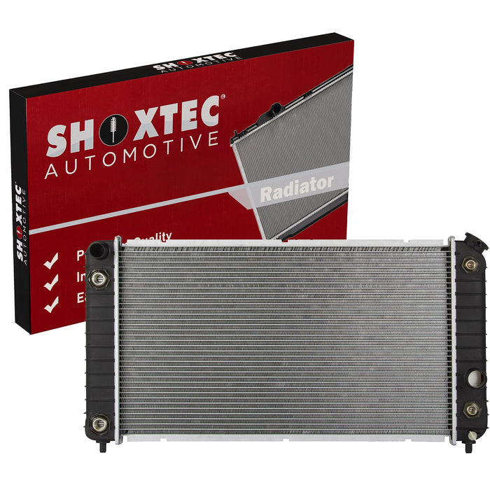 Shoxtec Aluminum Core Radiator Replacement for 1996-2005 Chevrolet Blazer 1996-2004 Chevrolet S10 1996-2005 GMC Jimmy 1997-2000 Isuzu Hombre 1996-2001 Oldsmobile Bravada Repl No.CU1826