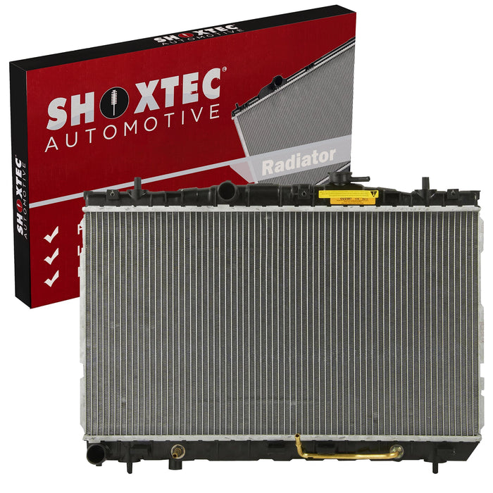 Shoxtec Aluminum Core Radiator Replacement for 2001-2006 Hyundai Elantra 2003-2008 Hyundai Tiburon Repl No. CU2387