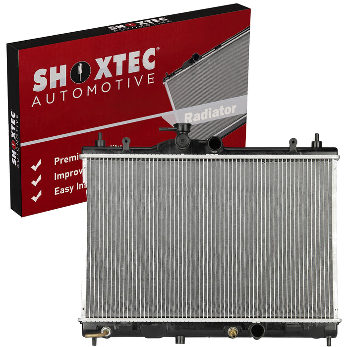 Shoxtec Aluminum Core Radiator Replacement for 2009-2014 Nissan Cube 2007-2018 Nissan Tiida 2007-2011 Nissan Versa Repl No. CU2981
