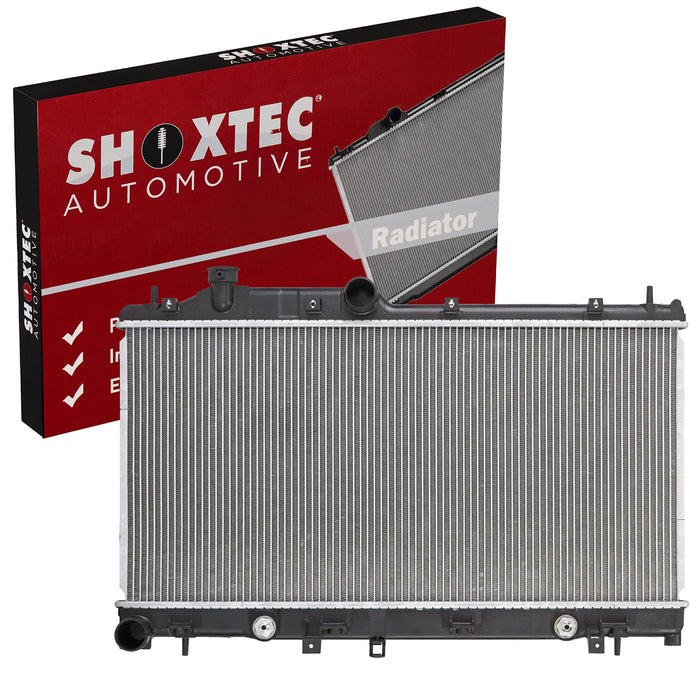 Shoxtec Aluminum Core Radiator Replacement for 2016-2017 Subaru Crosstrek 09-13 Subaru Forester 08-16 Subaru Impreza 06-14 Subaru Legacy 05-14 Subaru Outback 13-16 Subaru XV Repl No. CU2777