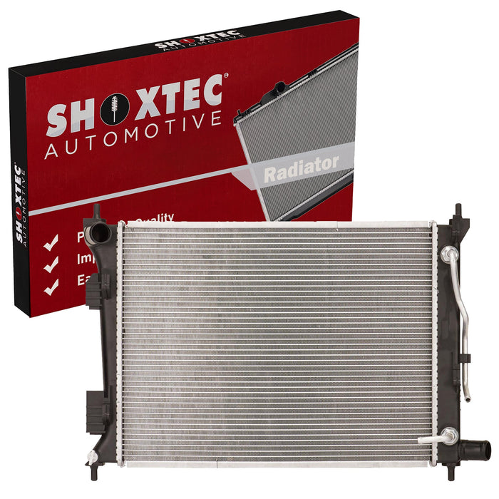 Shoxtec Aluminum Core Radiator Replacement for 2012-2014 Dodge Attitude 2012-2017 Hyundai Accent 2012-2017 Kia Rio Repl No. CU13253