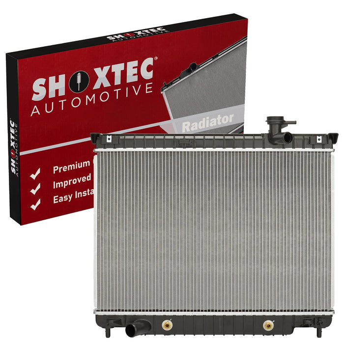 Shoxtec Aluminum Core Radiator Replacement for 2004-2007 Buick Rainier 2002-2009 Chevrolet Trailblazer 2002-2009 GMC Envoy 2002-2008 Isuzu Ascender 2002-2004 Oldsmobile Bravada 2005-2009 Saab 9-7x Repl No. CU2458