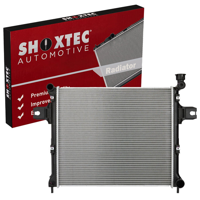 Shoxtec Aluminum Core Radiator Replacement for 2006-2010 Jeep Commander 2005-2010 Jeep Grand Cherokee Repl No. CU2839