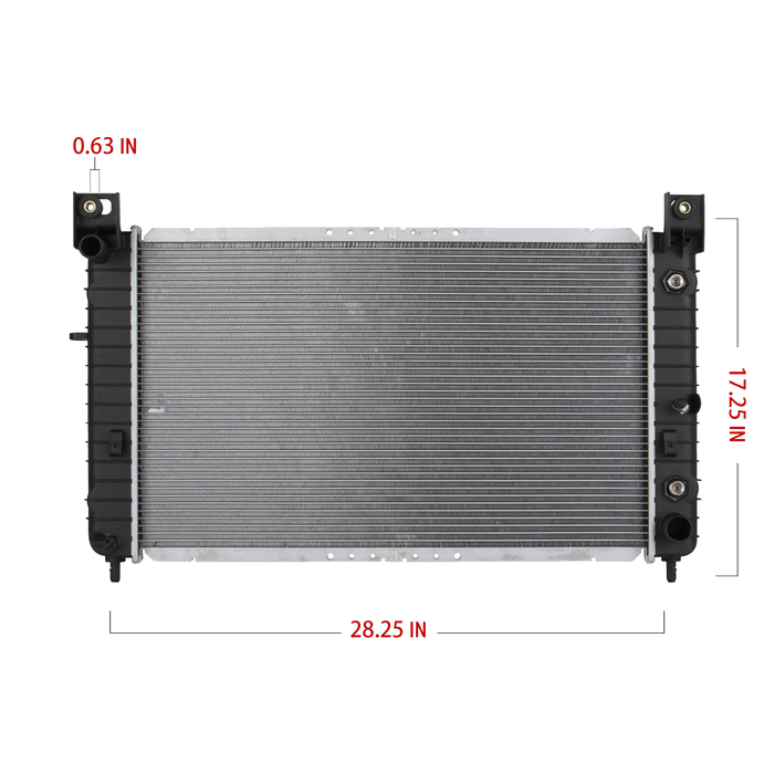 Shoxtec Aluminum Core Radiator Replacement for 02-05 Cadillac Escalade 07-11 Chevrolet Cheyenne 99-13 Silverado 1500 07 Silverado 1500 Classic 00-06 Suburban 1500 00-06 Tahoe 99-06 GMC Sierra 1500 07 Sierra 1500 Classic Repl No.CU2334