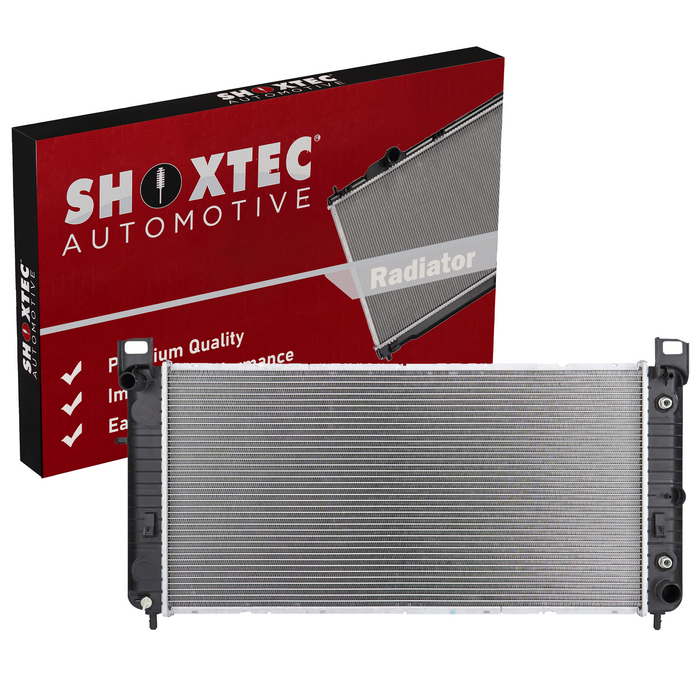 Shoxtec Aluminum Core Radiator Replacement for 02-13 Cadillac Escalade 02-12 Chevrolet Avalanche 07-13 Cheyenne 05-12 Silverado 1500 03-06 Sonora 00-14 Suburban 1500 00-14 Tahoe Repl No. CU2423