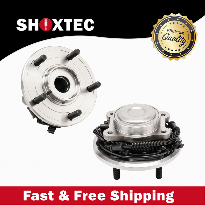 Shoxtec Rear Pair Wheel Bearing Hub Assembly Compatible with 2008-2011 Chrysler Town and Country Minivan 2WD; Compatible with 2008-2011 Dodge Grand Caravan Repl Part No. 512360