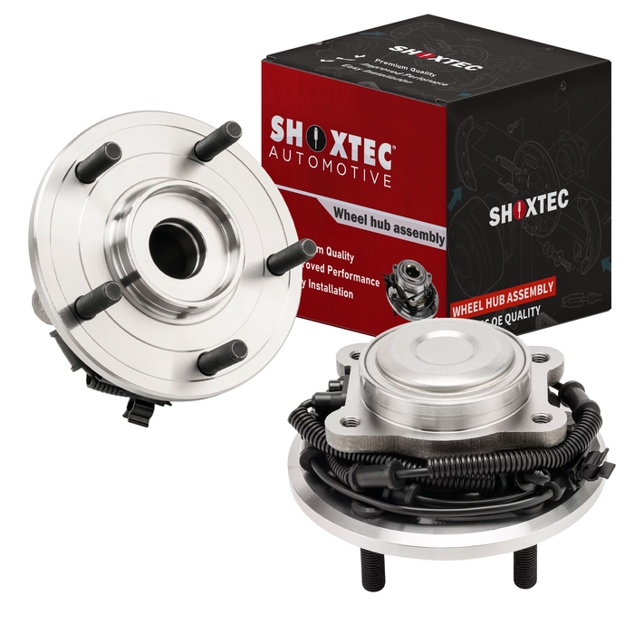 Shoxtec Rear Pair Wheel Bearing Hub Assembly Compatible with 2008-2011 Chrysler Town and Country Minivan 2WD; Compatible with 2008-2011 Dodge Grand Caravan Repl Part No. 512360