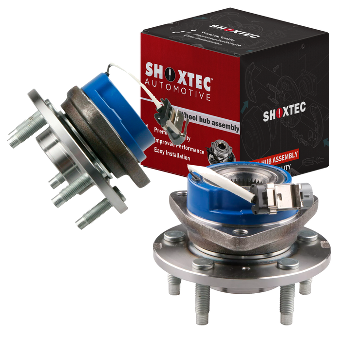 Shoxtec Rear Pair Wheel Bearing Hub Assembly Compatible with 2002-2006 Buick Rendezvous AWD; 2002-2004 Chevrolet Venture AWD; 2002-2004 Oldsmobile Silhouette AWD Repl Part No. 513121