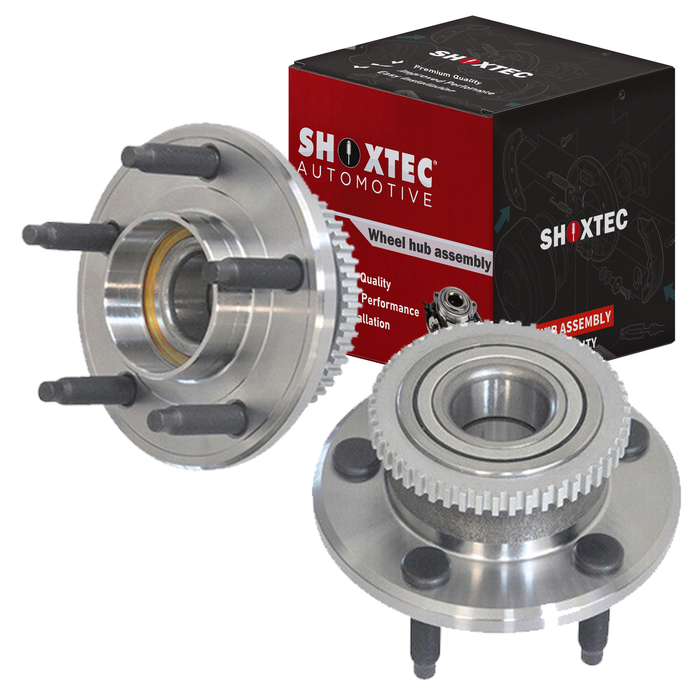 Shoxtec Front Wheel Bearing Hub Assembly Replacement for 2005-2007 Avanti Avanti 2005-2009 Ford Mustang for models with 4 Wheel ABS 2010-2014 Ford Mustang Repl. no 513221