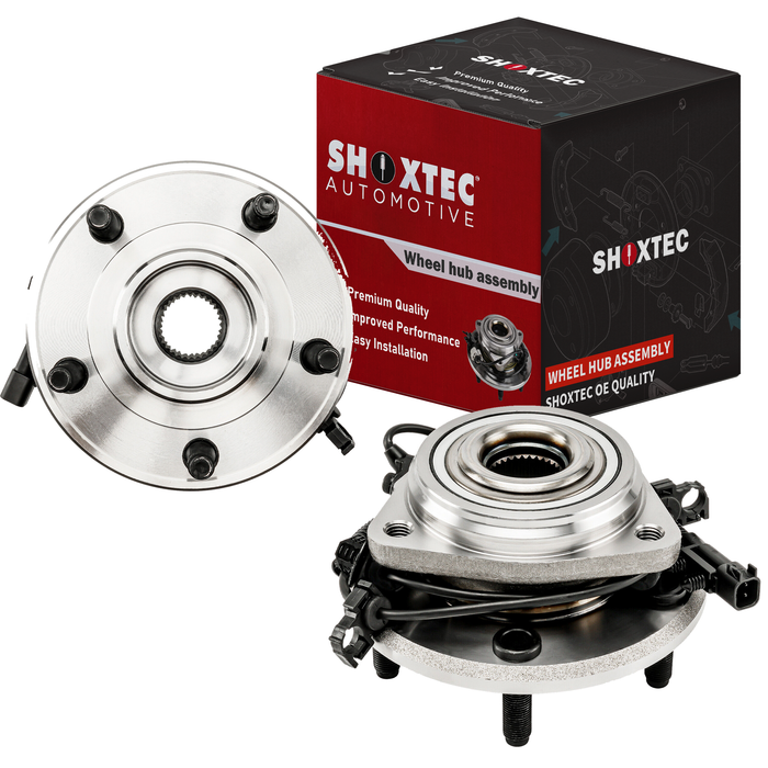 Shoxtec Front Wheel Bearing Hub Assembly Replacement for 2007-2010 Jeep Wrangler JK Repl. no 513272