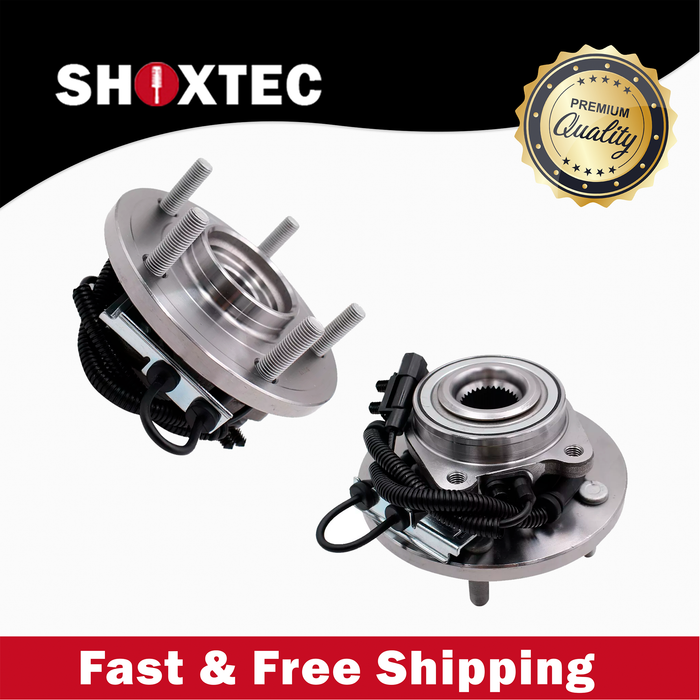 Shoxtec Front Pair Wheel Bearing Hub Assembly Compatible with 08-16 Chrysler Town and Country; Compatible with 08-20 Dodge Grand Caravan; Compatible with 09-14 Volkswagen Routan Repl Part No. 513273