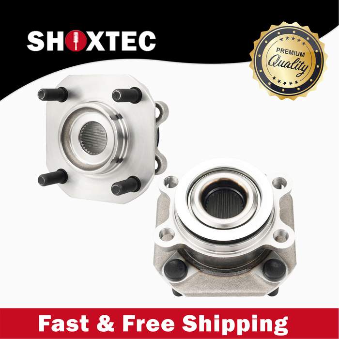 Shoxtec Front Wheel Bearing Hub Assembly Replacement for 2007-2012 Nissan Sentra Fits vehicles with 2.0L L4 with 4-wheel ABS Repl. no 513297