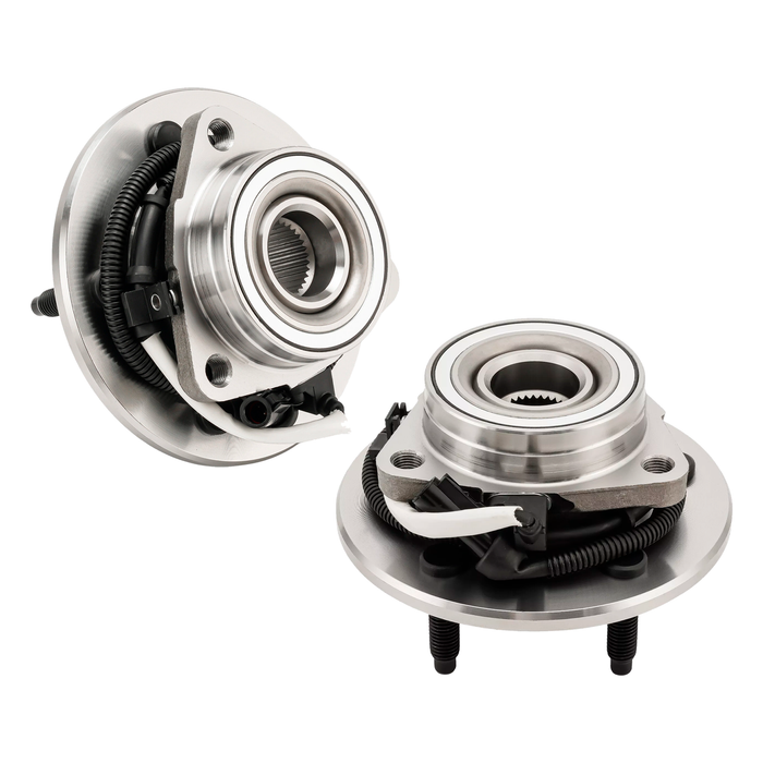 Shoxtec Front Pair Wheel Bearing Hub Assembly Compatible with 2000-2004 Ford F-150 4WD; Compatible with 2004 Ford F-150 Heritage 4WD Repl Part No. 515029