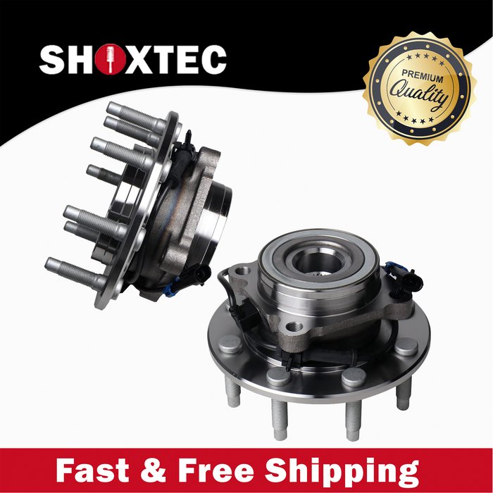 Shoxtec Front Wheel Bearing Hub Assembly Replacement for 99-04 Chevrolet Silverado Avalanche Silverado Suburban GMC Sierra Yukon XL 3500 Hummer H2 Repl. no 515058