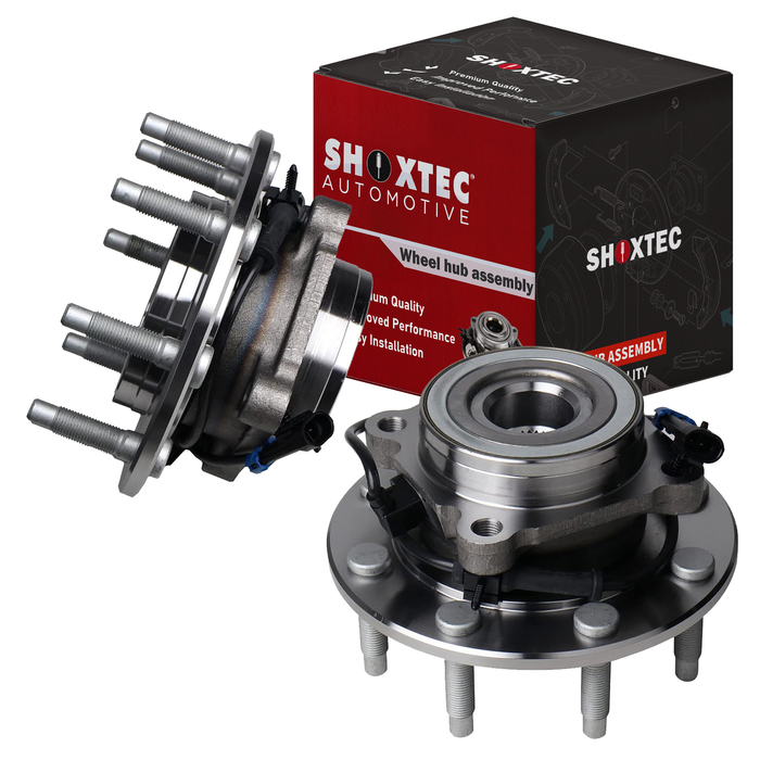 Shoxtec Front Wheel Bearing Hub Assembly Replacement for 99-04 Chevrolet Silverado Avalanche Silverado Suburban GMC Sierra Yukon XL 3500 Hummer H2 Repl. no 515058